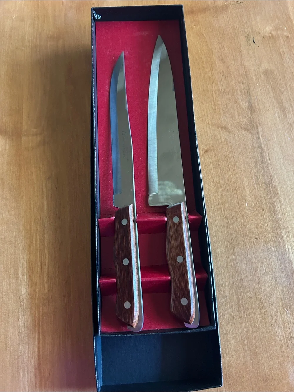 Kitchen Carving and Utility Knife Set - Brown Handle